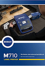 Broschüre Brady M710