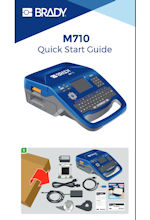 Quick Start Guide Brady M710