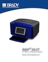 Benutzerhandbuch Brady BBP35 + BBP37