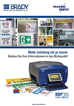 Broschüre Schilderdrucker BBP85