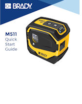 Quick Start Guide Brady M511