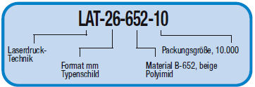 LAT- und ELAT-Etiketten für Laserdrucker