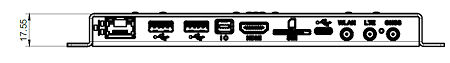 Maße des FR22 RFID-Lesers