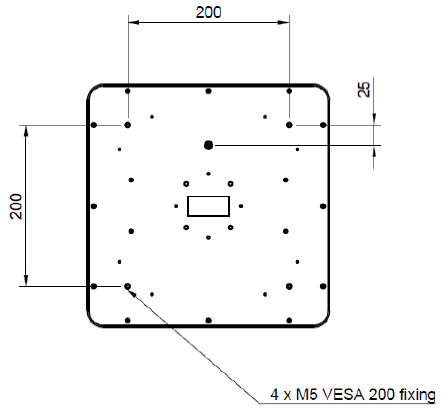 Besfestigung Brady GA30RFID-Antenne