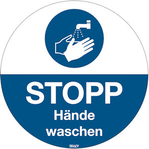 STOPP Hände waschen
